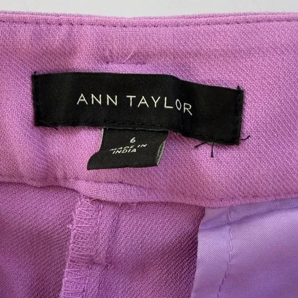 Ann Taylor Pants Womens 6 High Rise Belted Tapered Leg Career Classic - Picture 5 of 8